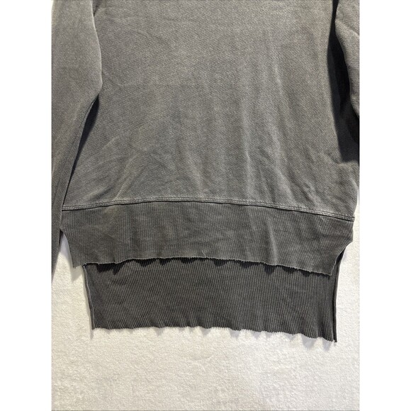 Wilt Women's Long Sleeve Distressed Neckline Pullover Top Grey Size Medium Boho - Picture 7 of 16